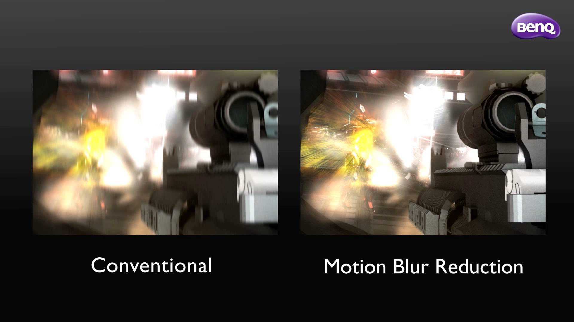 Vergleich: Normaler Monitor vs. Motion-Blur Reduction Monitor